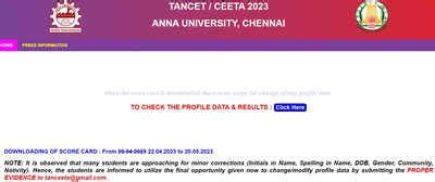 bucet result 2023|TANCET 2023 Scorecard release date delayed, check new date here.